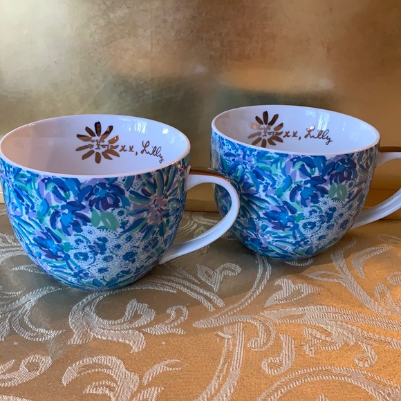 Lilly Pulitzer Dining Lilly Pulitzer Ceramic Mugs Set Of 2 Poshmark